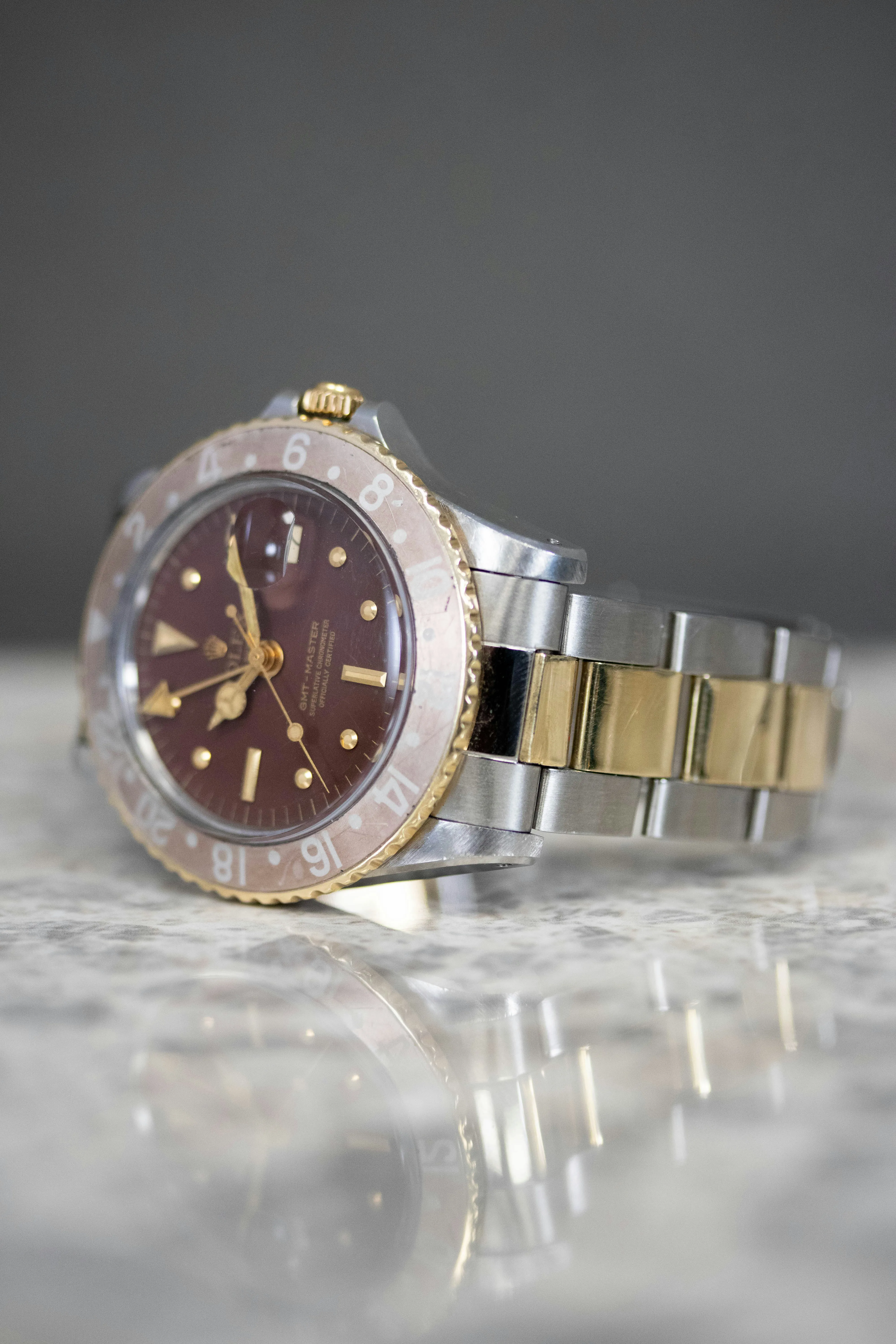 Rolex GMT-Master 16753 40mm Yellow gold and Stainless steel Black 1