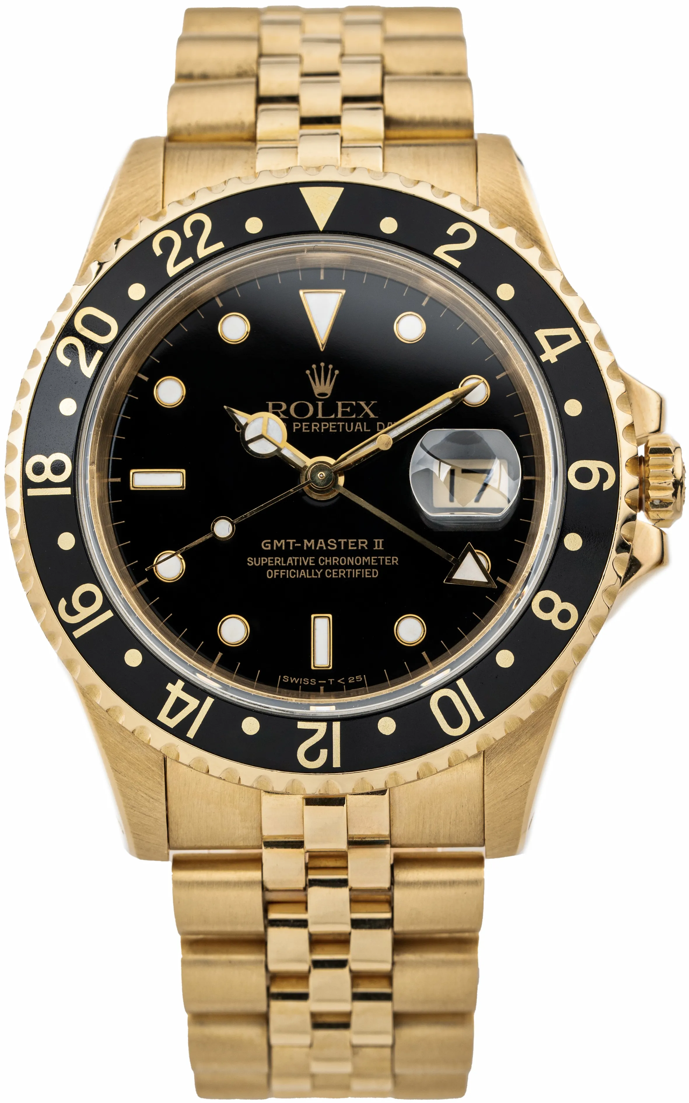 Rolex GMT-Master II 16718 40mm Yellow gold Black