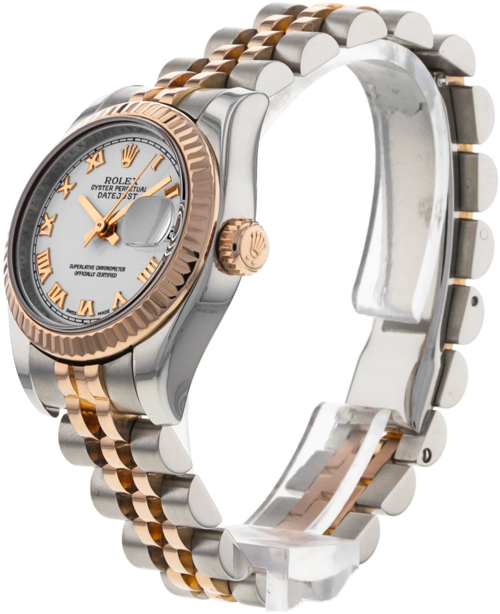 Rolex Lady-Datejust 179171 26mm Rose gold and Stainless steel White 3