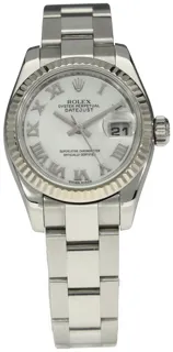 Rolex Lady-Datejust 179174 White gold and Stainless steel Mother of Pearl White Roman Numeral