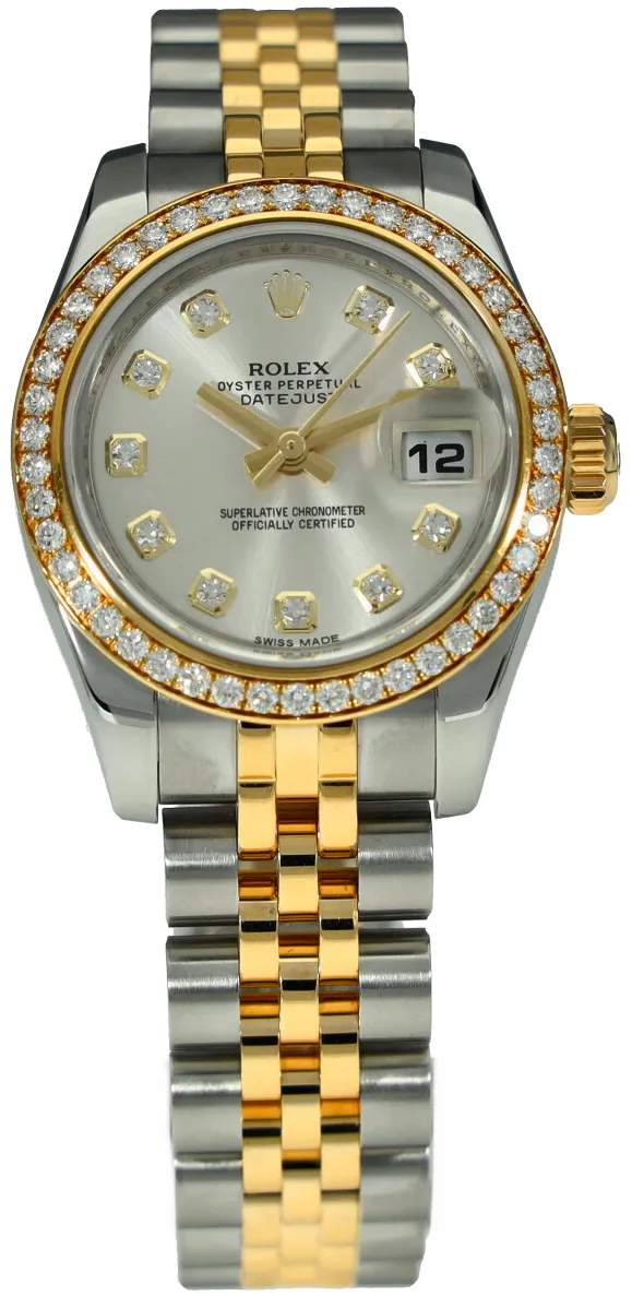 Rolex Lady-Datejust 179383 26mm Yellow gold and Stainless steel Champagne