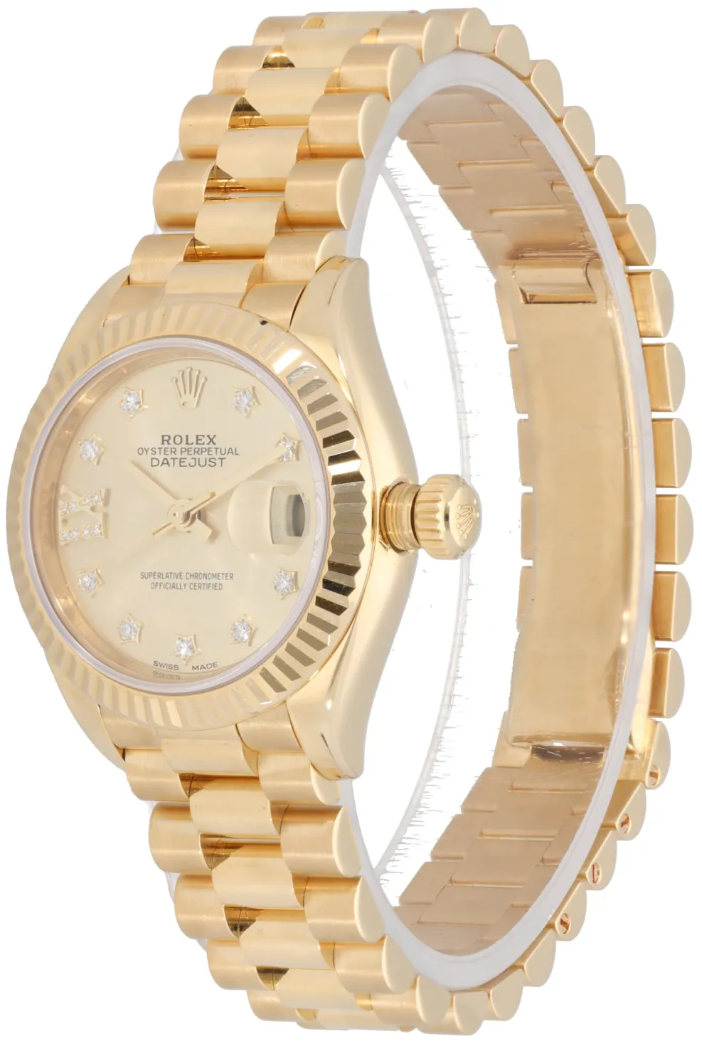 Rolex Lady-Datejust 279178 28mm Yellow gold Champagne 1