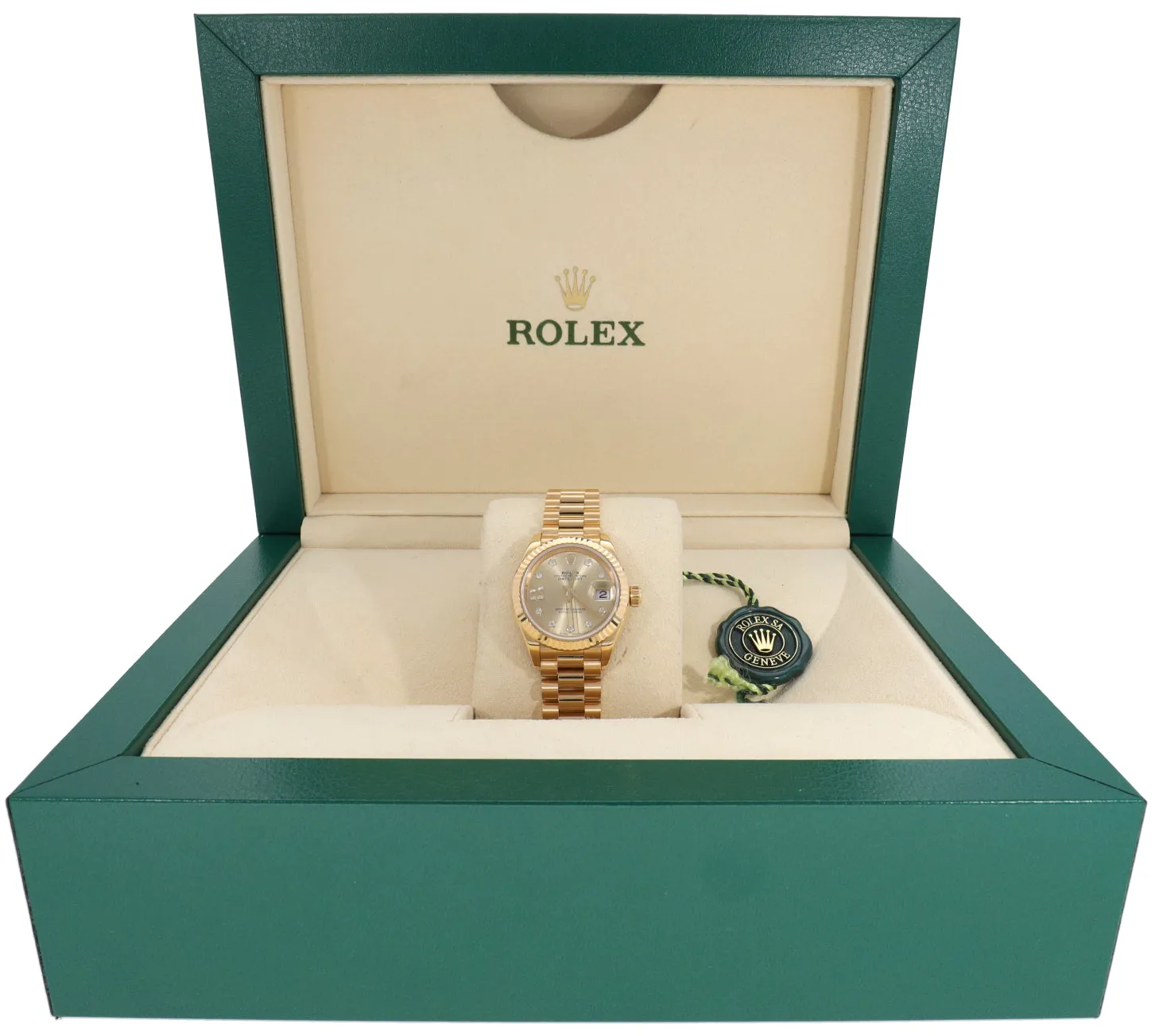 Rolex Lady-Datejust 279178 28mm Yellow gold Champagne 3