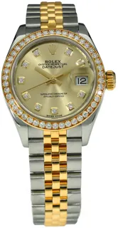 Rolex Lady-Datejust 279383RBR Yellow gold and Stainless steel Champagne