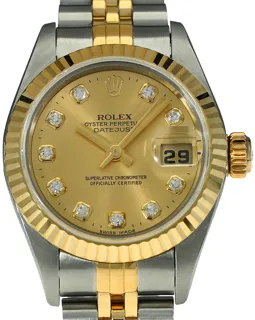 Rolex Lady-Datejust 79173 Yellow gold and Stainless steel Champagne