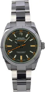 Rolex Milgauss 116400GV Stainless steel Black Baton