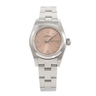 Rolex Oyster Perpetual 67180 Stainless steel Salmon