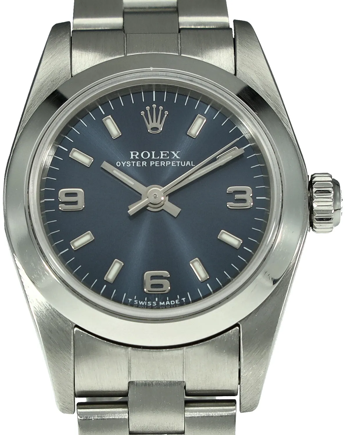 Rolex Oyster Perpetual 76080 24mm Stainless steel Silver