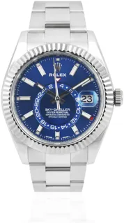 Rolex Sky-Dweller 326934 White gold and Stainless steel Blue Baton