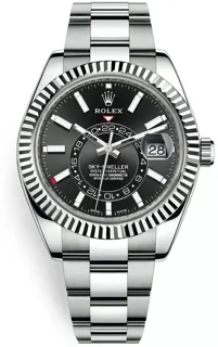 Rolex Sky-Dweller 326934-0005 White gold and Stainless steel Black