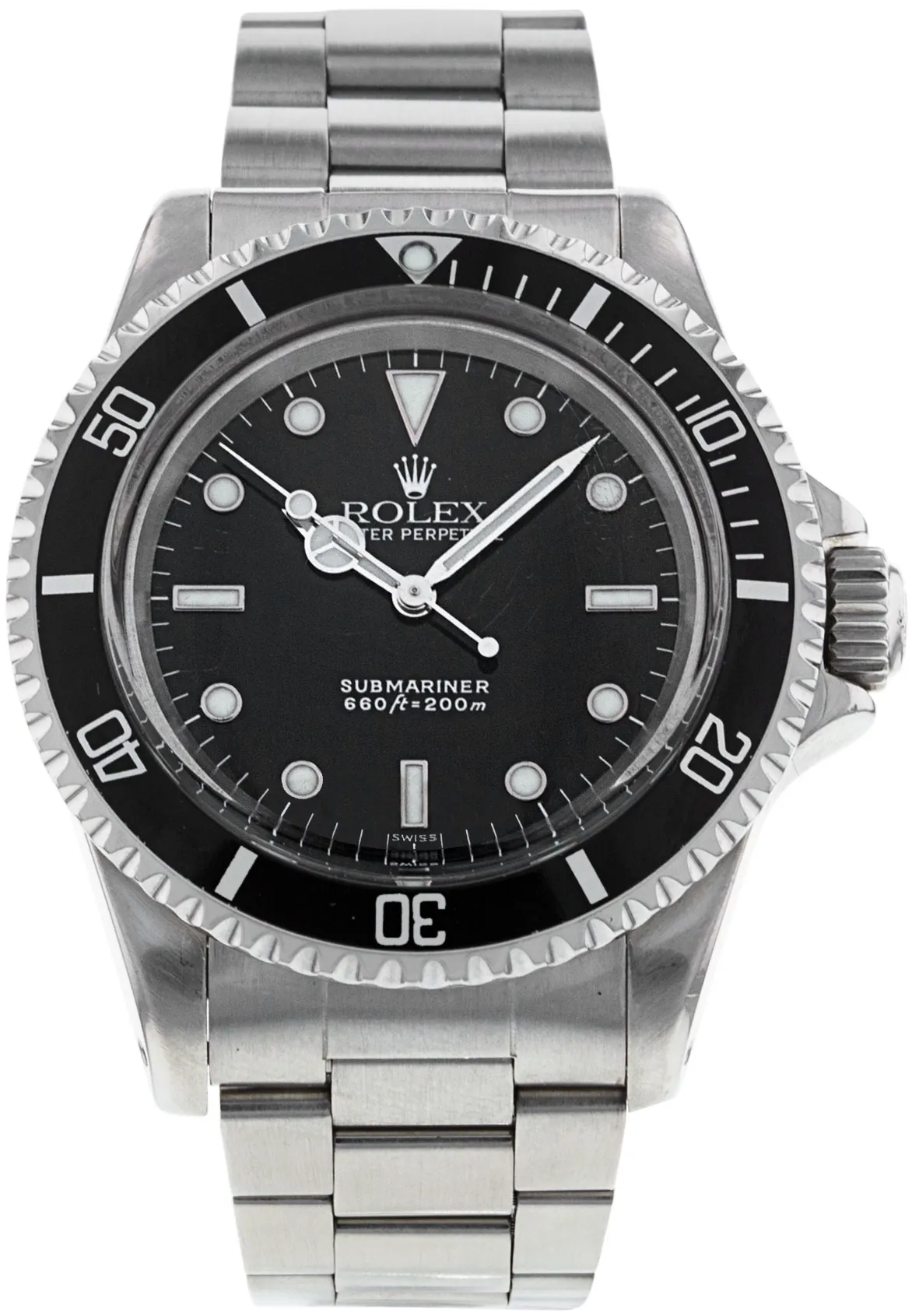 Rolex Submariner 5513 40mm Stainless steel Black