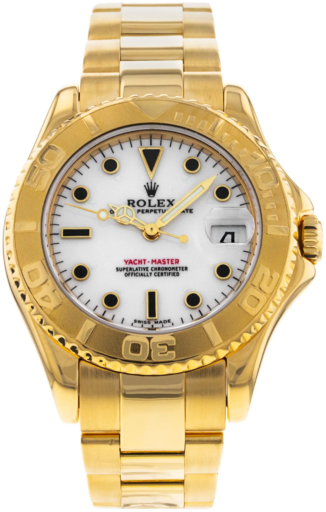 Rolex Yacht-Master 168628 35mm Yellow gold White