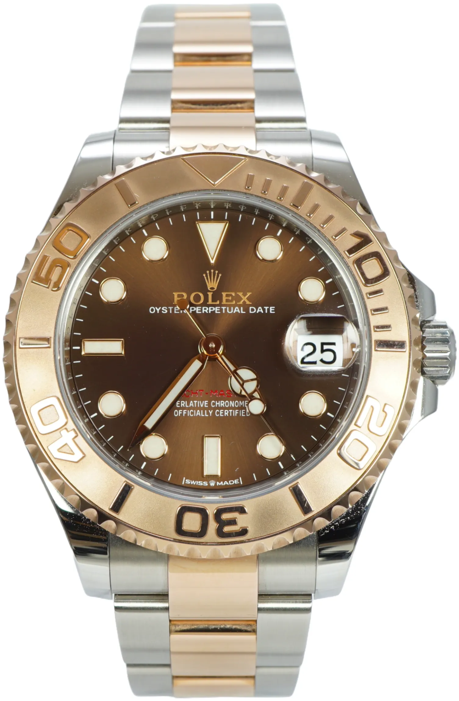 Rolex Yacht-Master 37 268621 37mm Rose gold and Stainless steel Brown