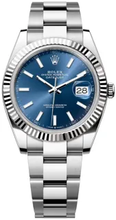 Rolex Datejust 41 126334-0001 White gold and Stainless steel Blue