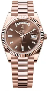 Rolex Day-Date 40 228235-0003 Rose gold Brown