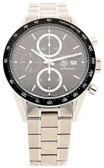 TAG Heuer Carrera Calibre 16 CV2010.BA0786 41mm Stainless steel Black Baton