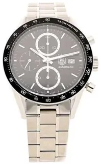 TAG Heuer Carrera Calibre 16 CV2010.BA0786 Stainless steel Black Baton