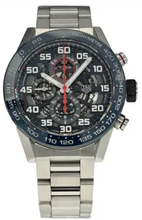 TAG Heuer Carrera CAR2A1W.BA0703 Ceramic and Stainless steel Skeleton Black Dial