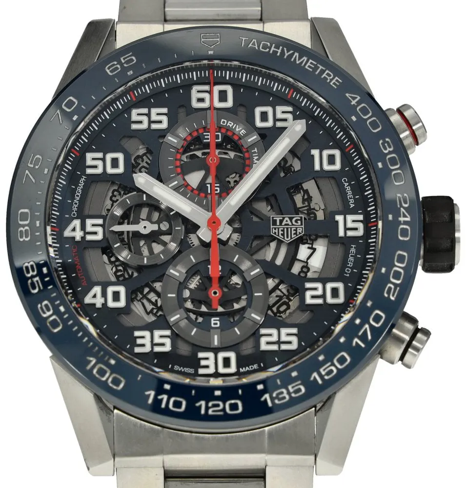 TAG Heuer Carrera CAR2A1W.BA0703 43mm Stainless steel Skeleton 1