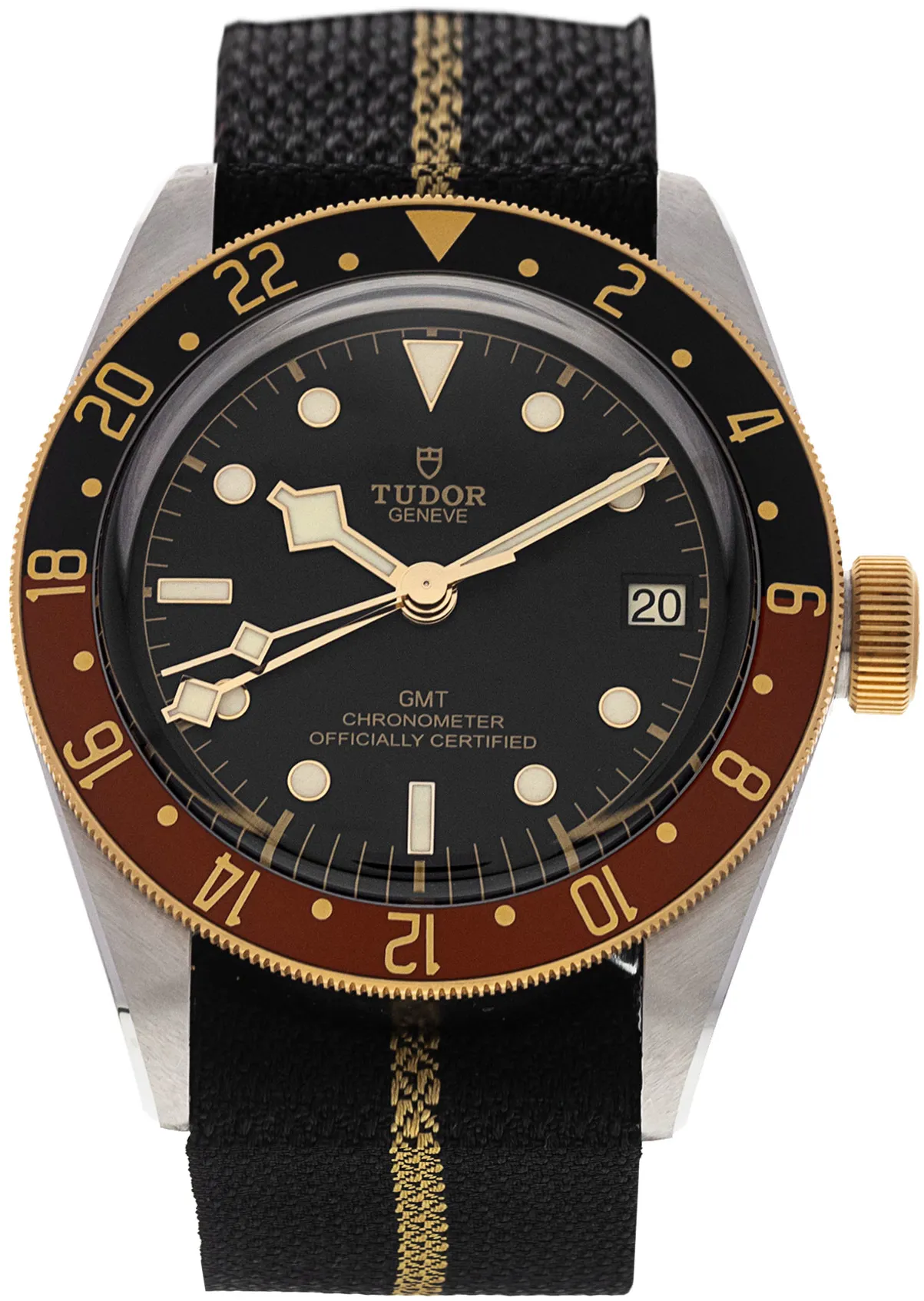 Tudor Black Bay M79833MN-0004 41mm Yellow gold and stainless steel Black