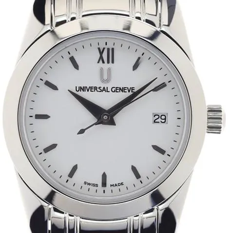 Universal Genève 818-610 26.6mm Stainless steel White