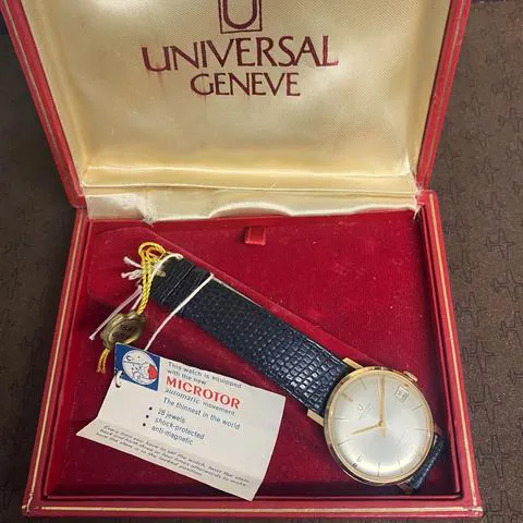 Universal Genève Microtor 104603.2 35mm Yellow gold Silver 1