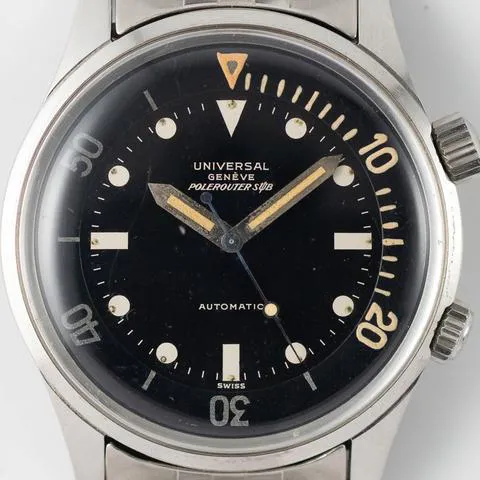 Universal Genève Polerouter 20369-1 42mm Stainless steel Black