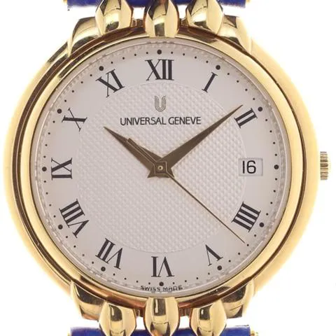 Universal Genève 550.100 32.5mm Yellow gold Silver