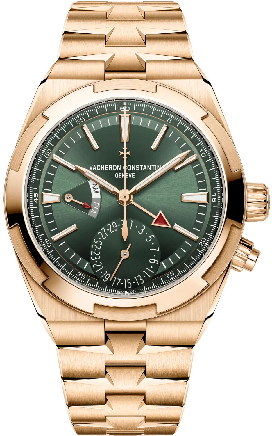 Vacheron Constantin Overseas Dual Time 41mm Rose gold Green