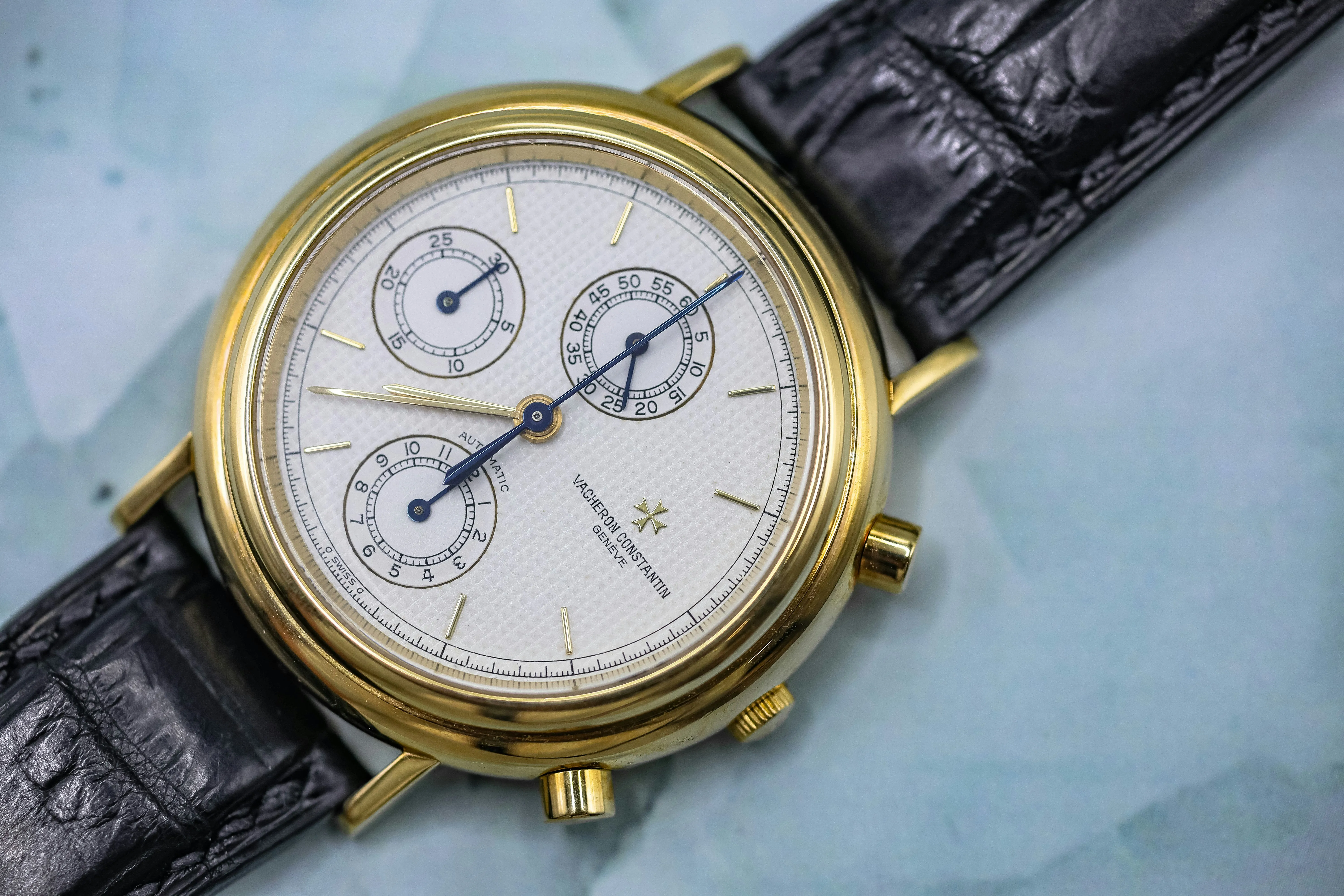 Vacheron Constantin Historiques Chronograph 47001/000J-0871 38mm Yellow gold White 1