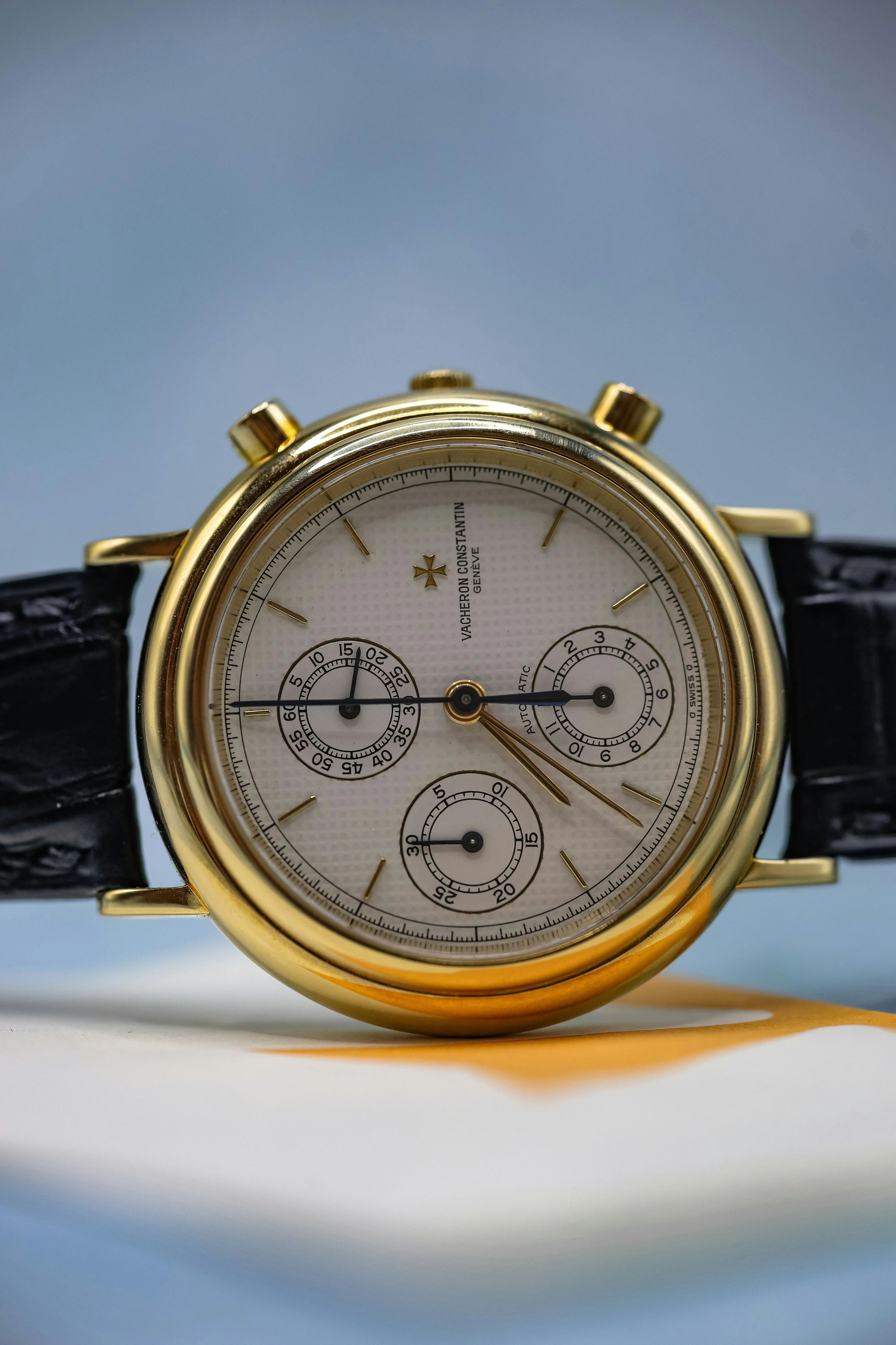 Vacheron Constantin Historiques Chronograph 47001/000J-0871 38mm Yellow gold White 5