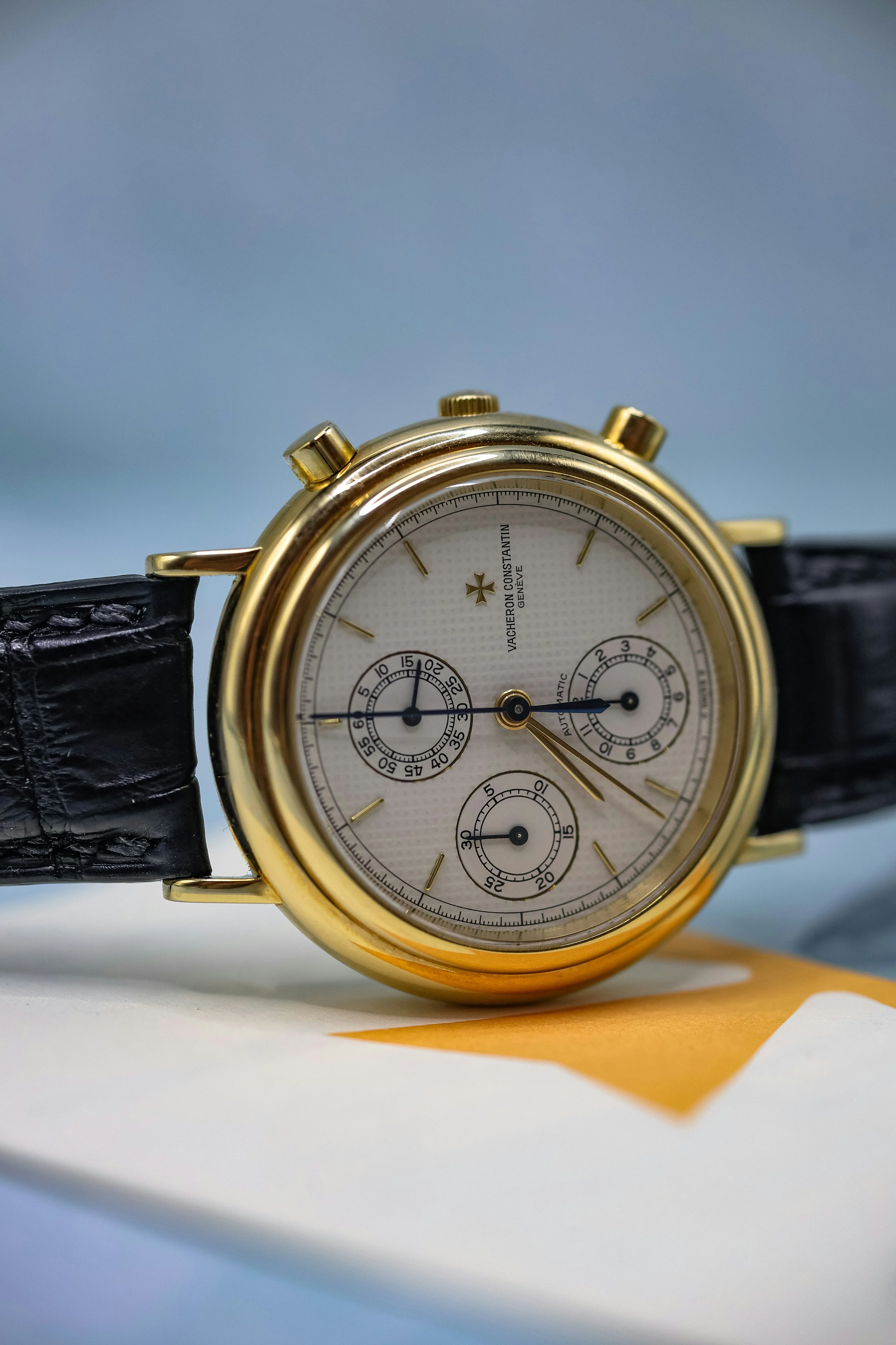 Vacheron Constantin Historiques Chronograph 47001/000J-0871 38mm Yellow gold White 6