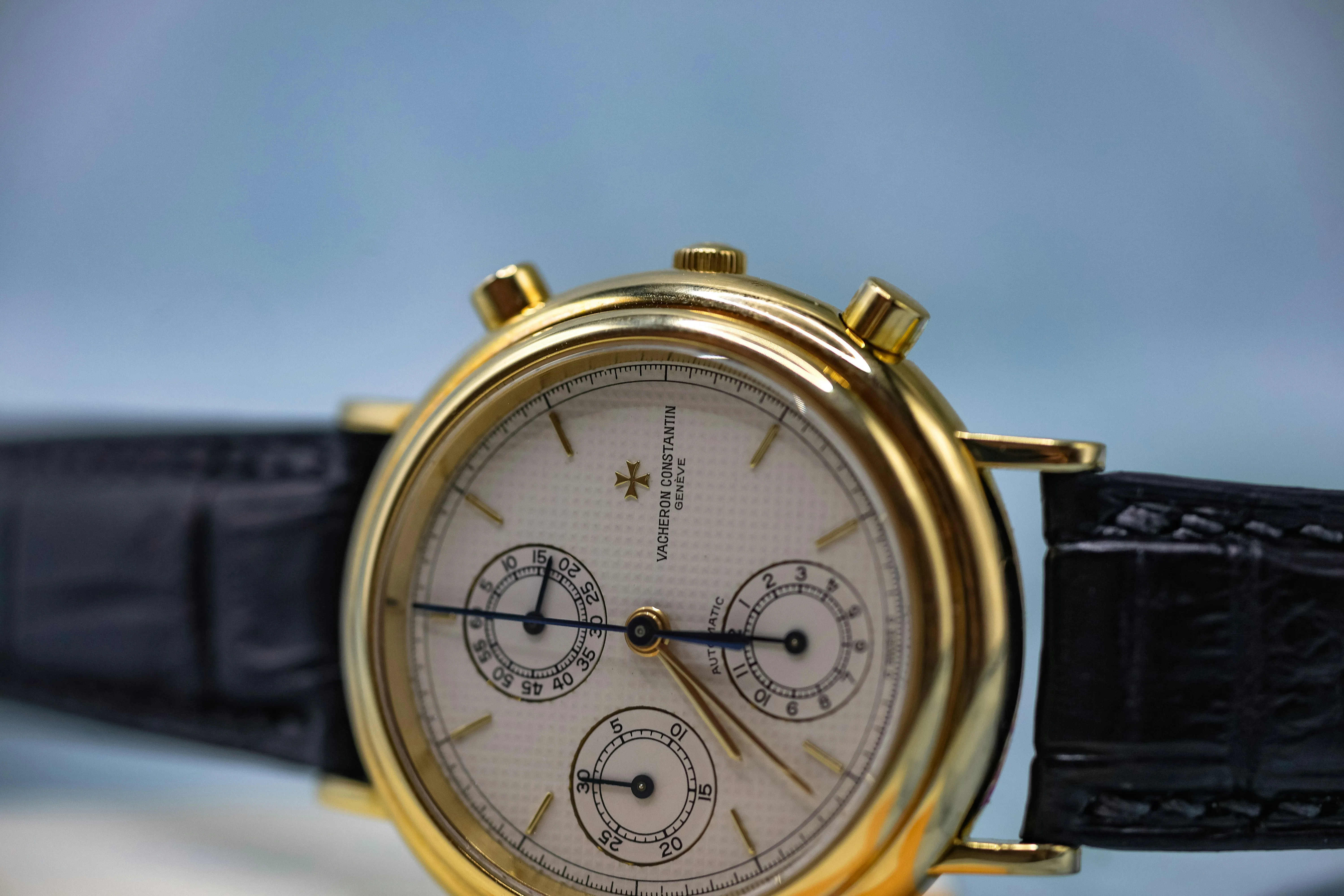 Vacheron Constantin Historiques Chronograph 47001/000J-0871 38mm Yellow gold White 7