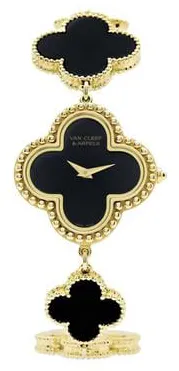 Van Cleef & Arpels Alhambra 136674 26mm Yellow gold Black