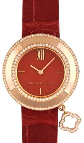 Van Cleef & Arpels HH47206 32mm Rose gold Red