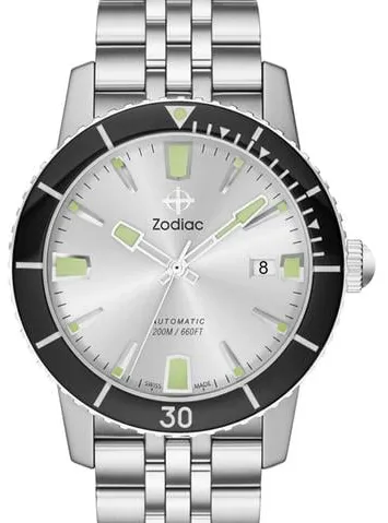 Zodiac Super Sea Wolf ZO9255 40mm Stainless steel Silver