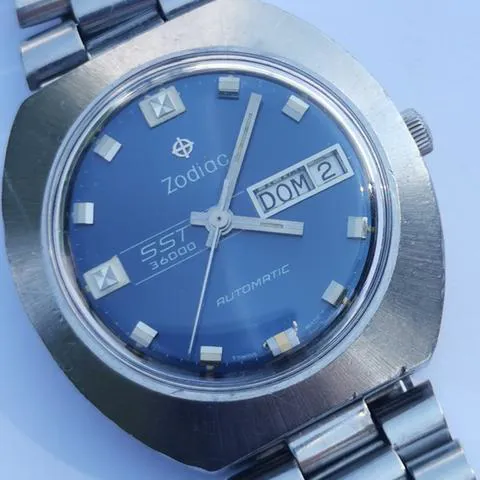 Zodiac 36mm Stainless steel Blue