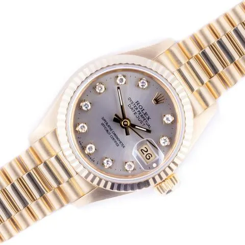 Rolex Lady-Datejust 69178 26mm Yellow gold Silver