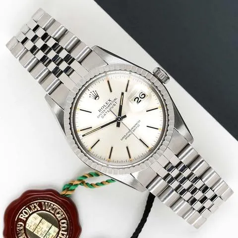 Rolex Datejust 36 16030 36mm Yellow gold and stainless steel Silver