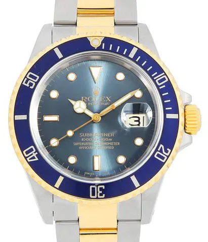 Rolex Submariner 16803 40mm Yellow gold and Stainless steel Blue