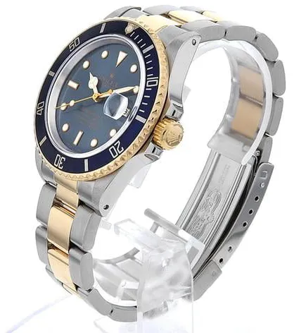 Rolex Submariner 16803 40mm Yellow gold and Stainless steel Blue 1