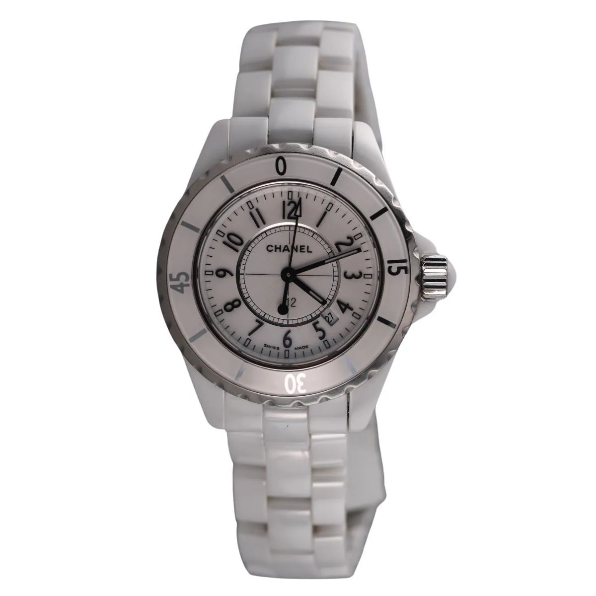 Chanel J12 H0968 33mm White ceramic White