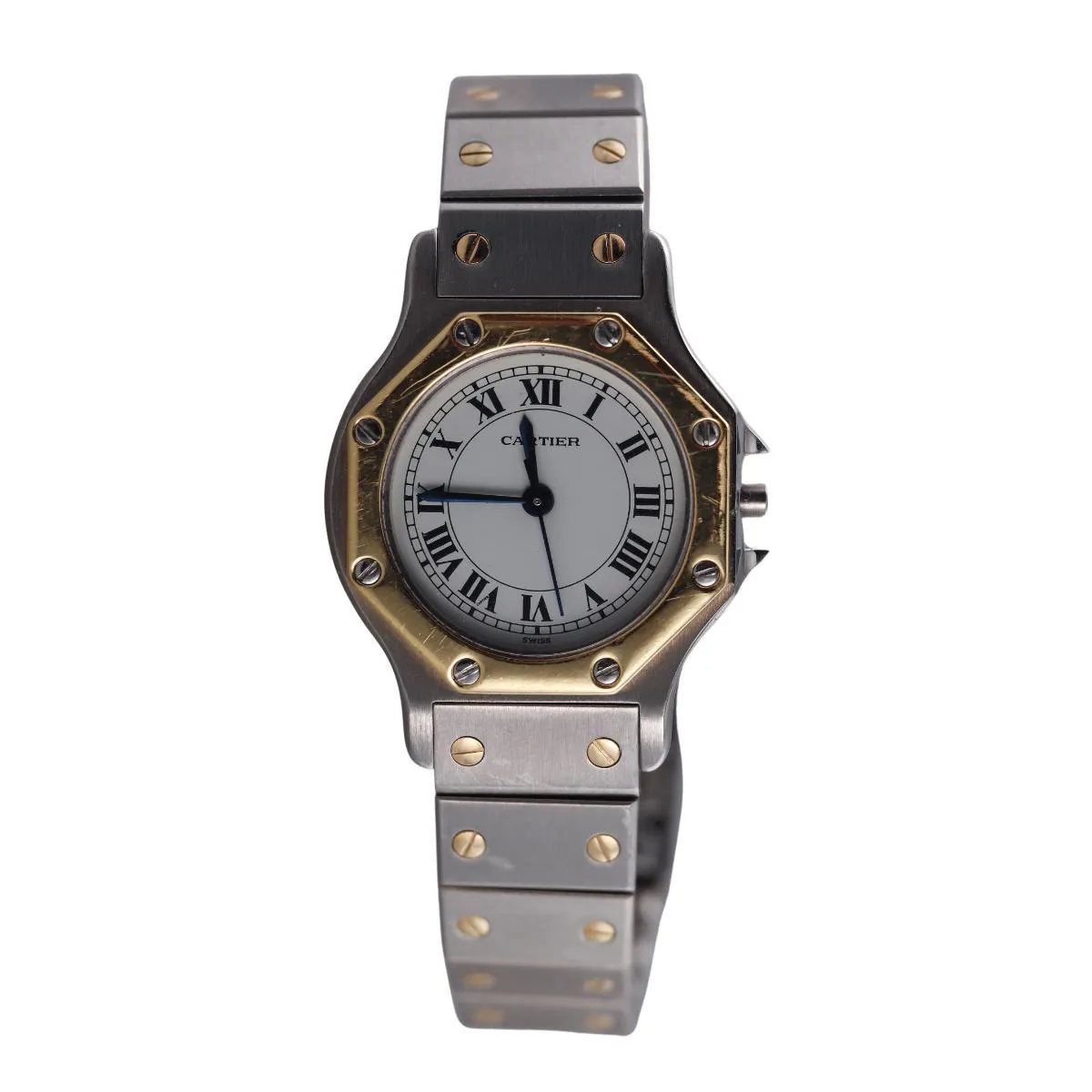 Cartier Santos 0907 24mm Yellow gold and stainless steel