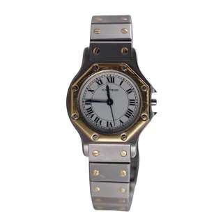 Cartier Santos 0907 Yellow gold and Stainless steel