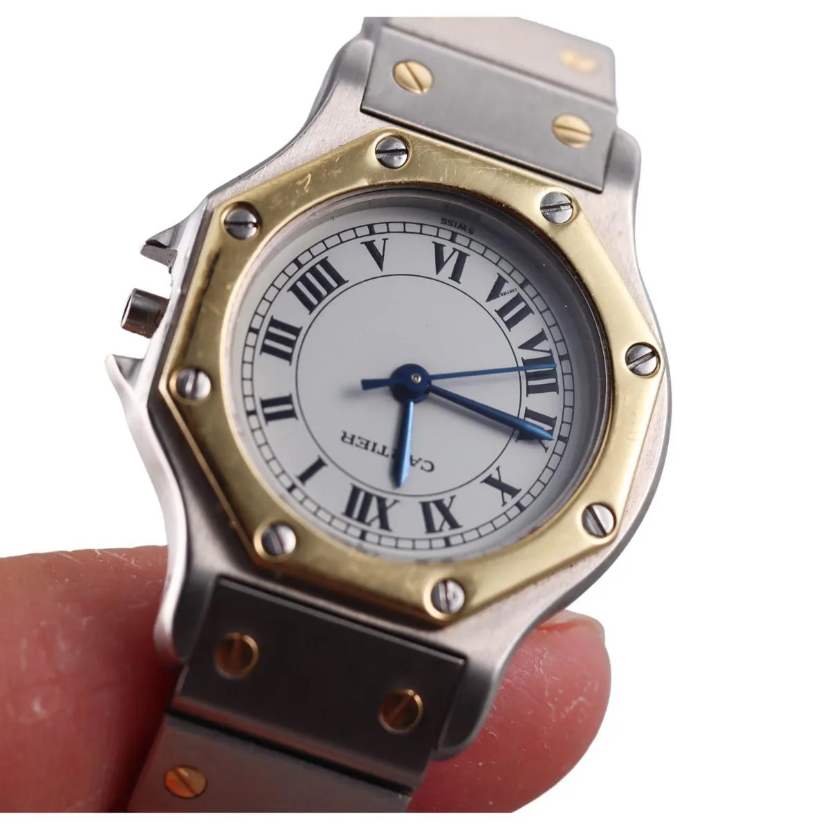 Cartier Santos 0907 24mm Yellow gold and Stainless steel 4