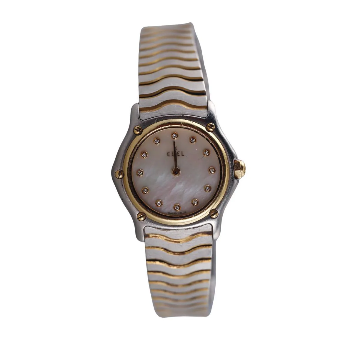 Ebel Classic Wave E1157111 23mm Yellow gold and stainless steel Mother-of-pearl
