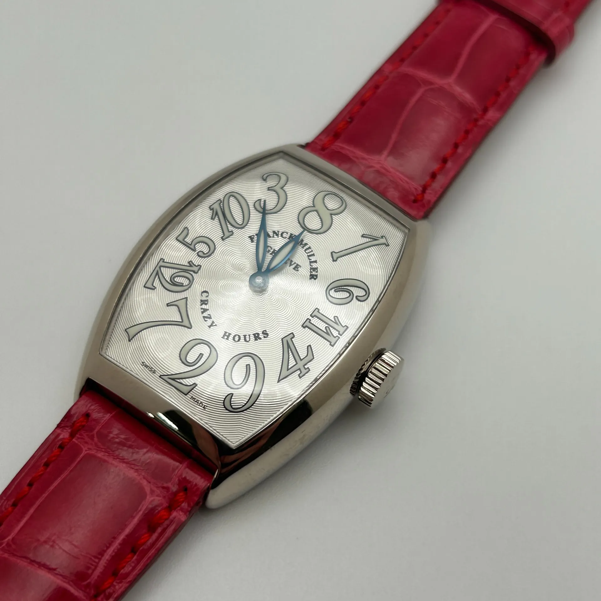 Franck Muller Crazy Hours 5850 CH WG 32mm White gold Silver 1