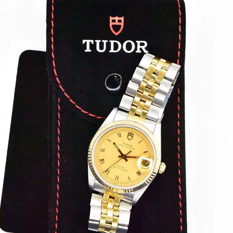 Tudor Prince Oysterdate 74033 34mm Stainless steel Champagne