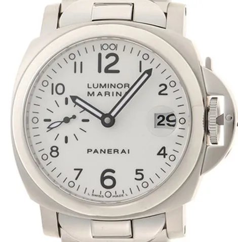 Panerai Luminor PAM 00051 40mm Stainless steel White