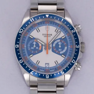 Tudor Heritage 70330B Stainless steel Blue and White